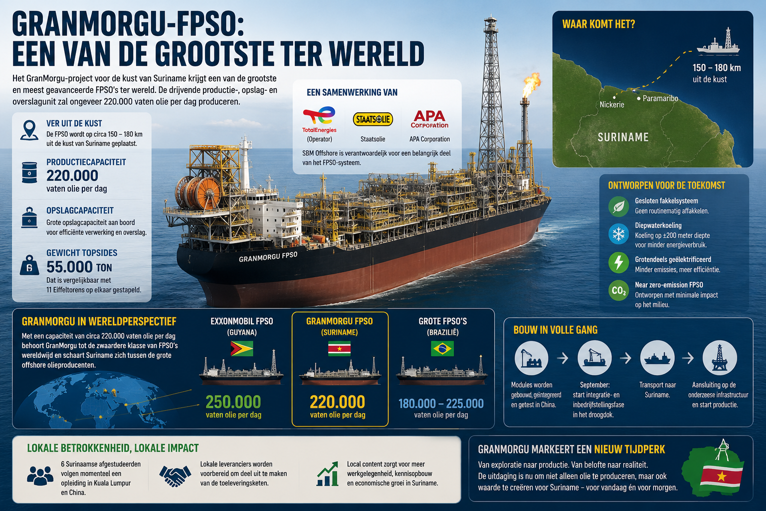 GranMorgu-FPSO plaatst Suriname tussen grote offshore olieproducenten