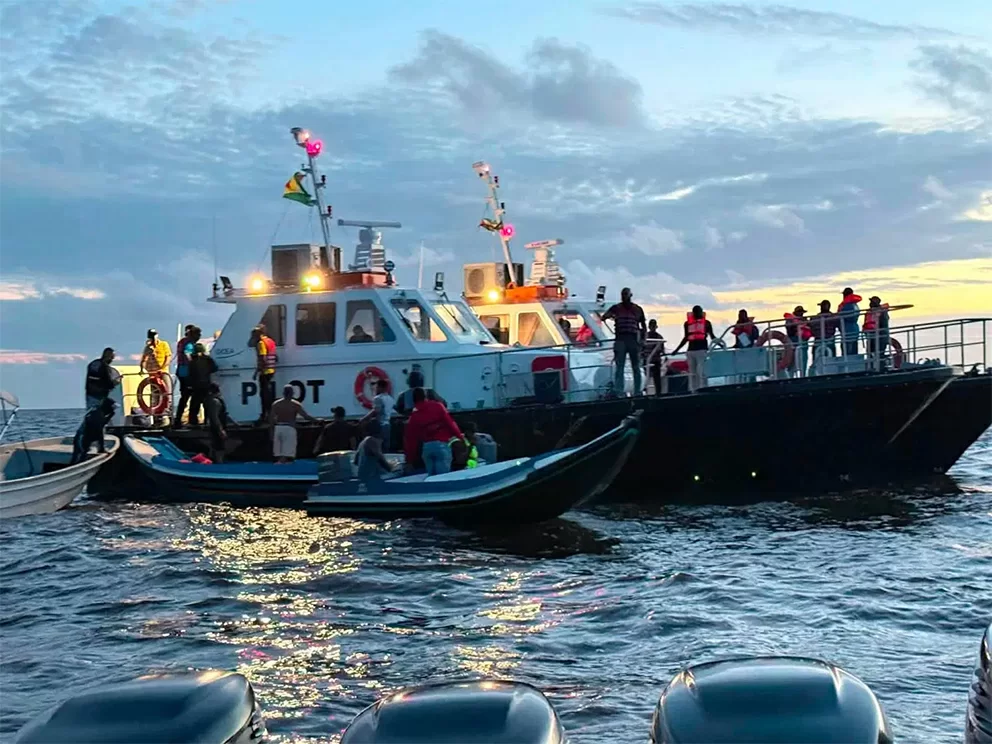 Guyana MV Barima-ramp: 67 mensen gered, zoekgebied en middelen uitgebreid