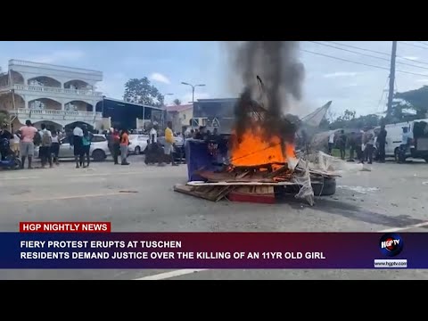 Embedded thumbnail for FIERY PROTEST ERUPTS AT TUSCHEN...RESIDENT DEMAND JUSTICE OVER THE KILLING OF AN 11YR OLD GIRL